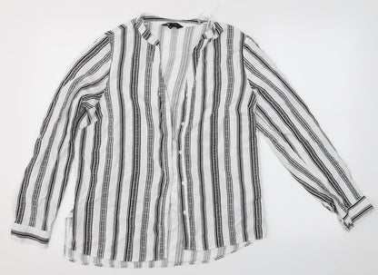 Womens UK Size 12 New Look Multicoloured Basic Button-Up