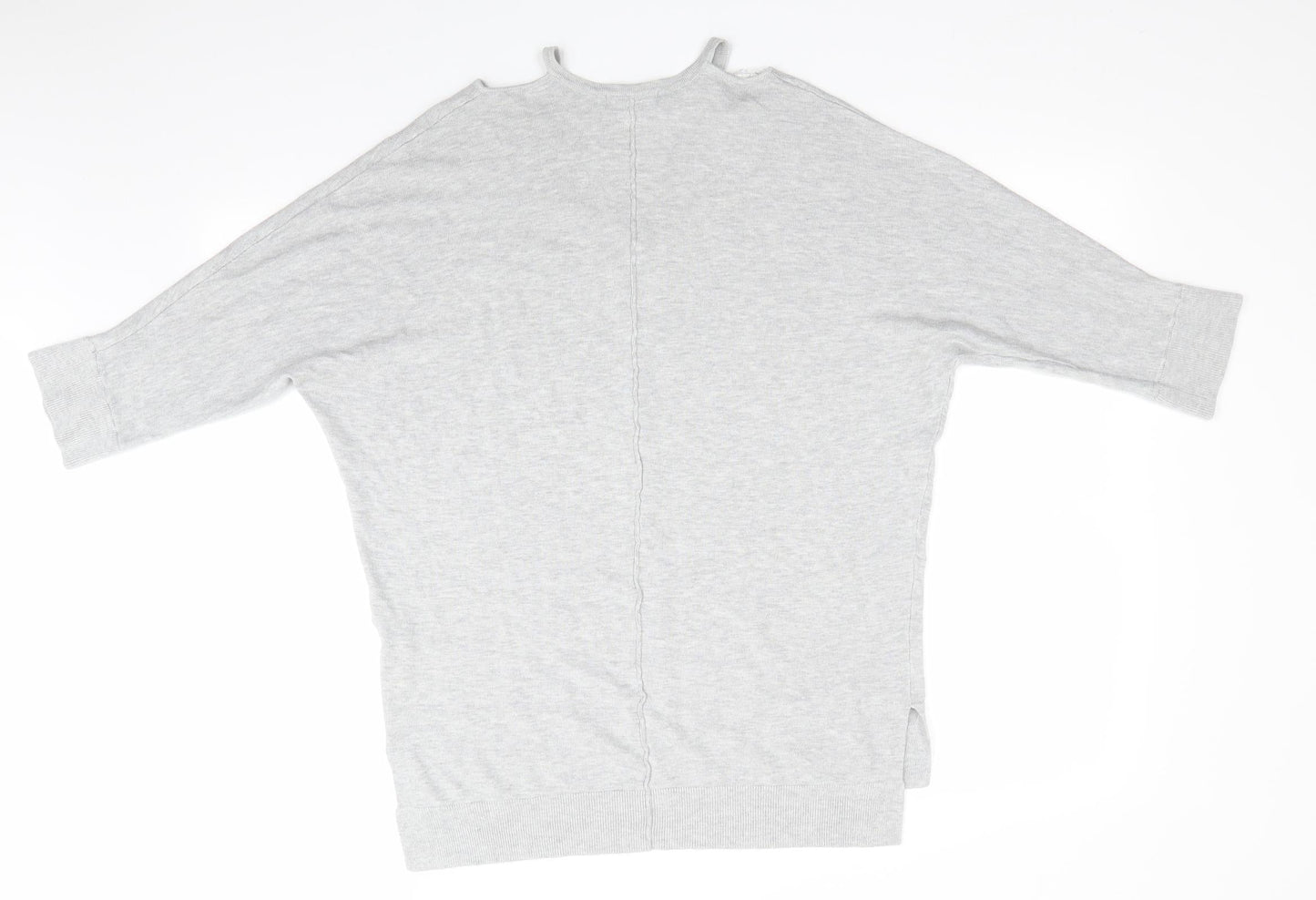 Knitwear by F&F Womens Grey   Pullover Jumper Size 8  - Shoulder cut out