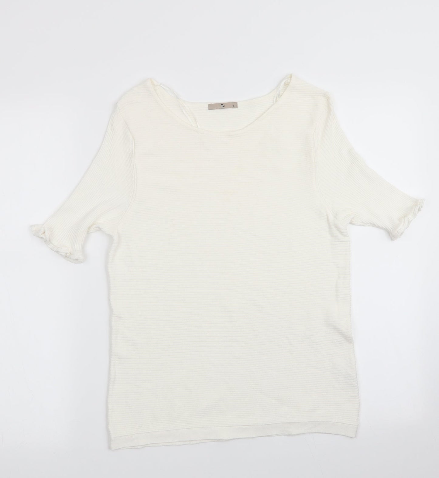 TU Womens Ivory   Tunic Jumper Size 12