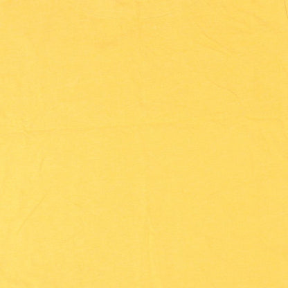 NEXT Womens Yellow Solid   Pyjama Top Size S  - Tis the season to be cosy Mustard Colour