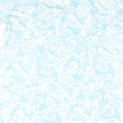 Originals Womens Blue Animal Print   Dress Size 14  - White butterflies pintucks