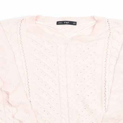 Womens UK Size 10 Florence and Fred Pink Pullover Jumper