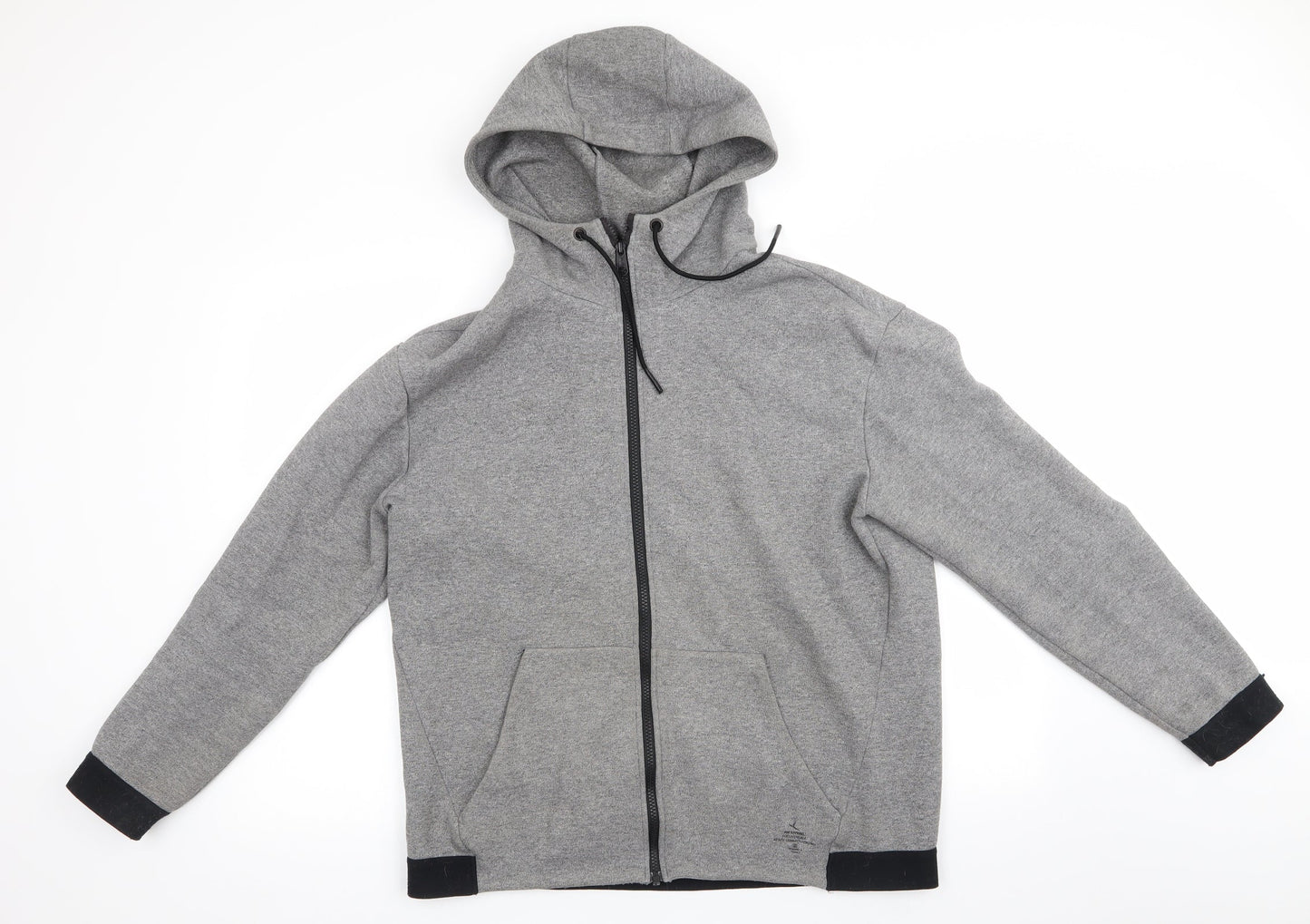 Mens UK Size  Preworn Grey Full Zip Hoodie