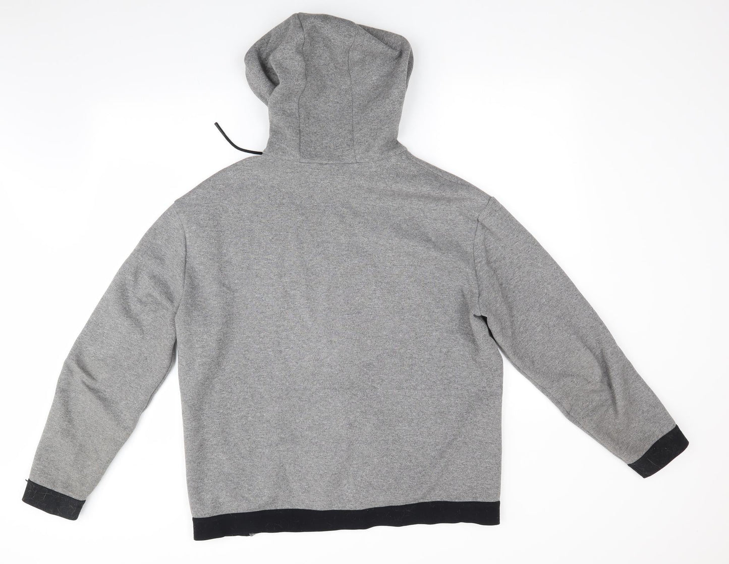 Mens UK Size  Preworn Grey Full Zip Hoodie