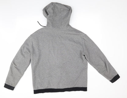 Mens UK Size  Preworn Grey Full Zip Hoodie