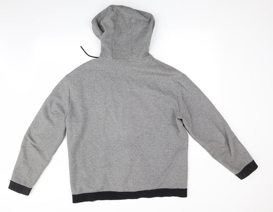 Mens UK Size  Preworn Grey Full Zip Hoodie