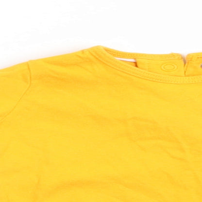 Lupilu Boys Gold Animal Print  Basic Casual Size 3-6 Months  - Cow's face motif