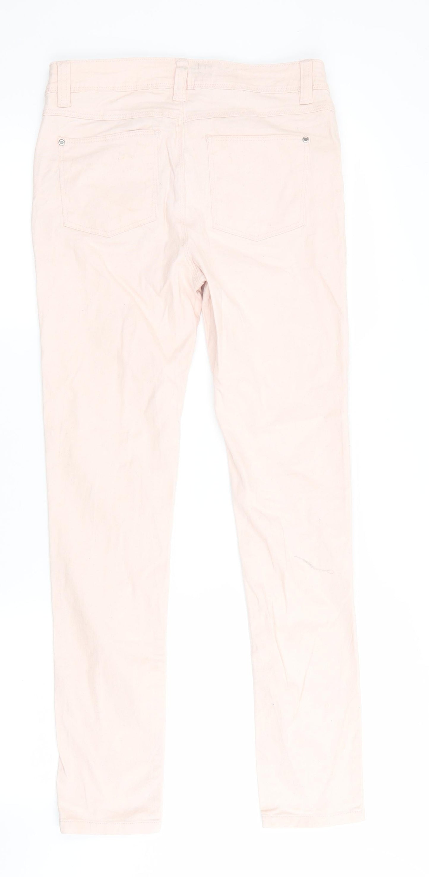 Denim Co Girls Pink   Skinny Jeans Size 12-13 Years - pale peach coloured