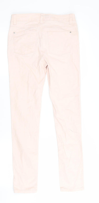 Denim Co Girls Pink   Skinny Jeans Size 12-13 Years - pale peach coloured