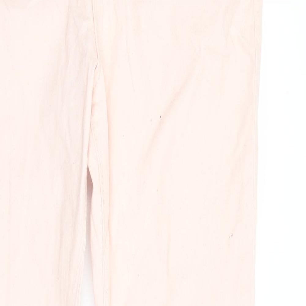 Denim Co Girls Pink   Skinny Jeans Size 12-13 Years - pale peach coloured