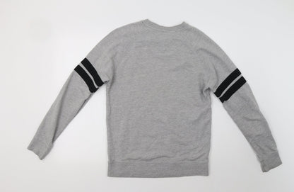 Mens UK Size S Fluid Grey Pullover Hoodie