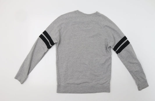Mens UK Size S Fluid Grey Pullover Hoodie