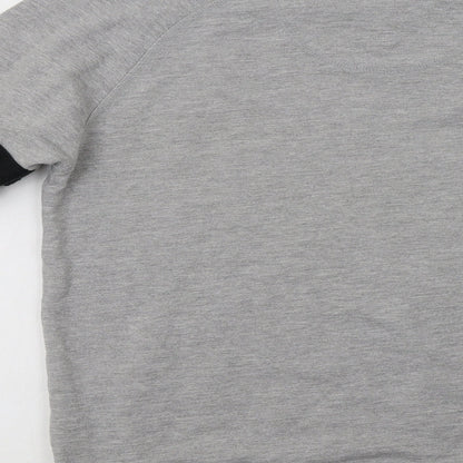 Mens UK Size S Fluid Grey Pullover Hoodie