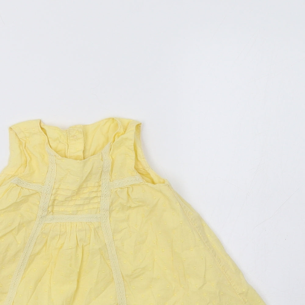 Mothercare  Yellow   Fit & Flare  Size 12-18 Months