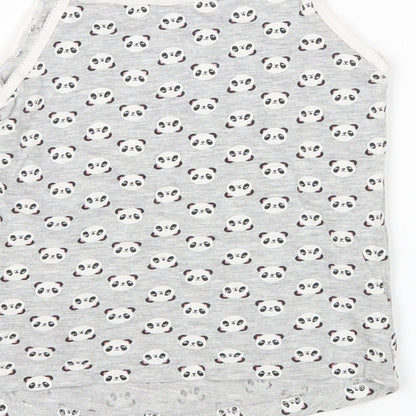 Primark Girls Multicoloured Animal Print  Basic Tank Size 4-5 Years  - Panda