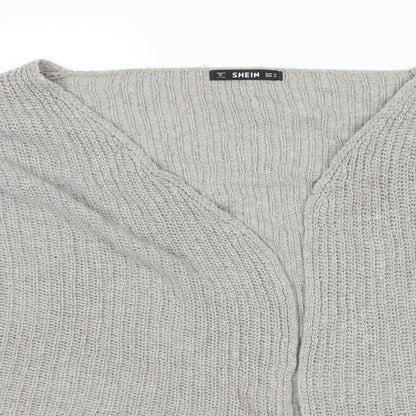 SheIn Womens Grey   Cardigan Jumper Size M
