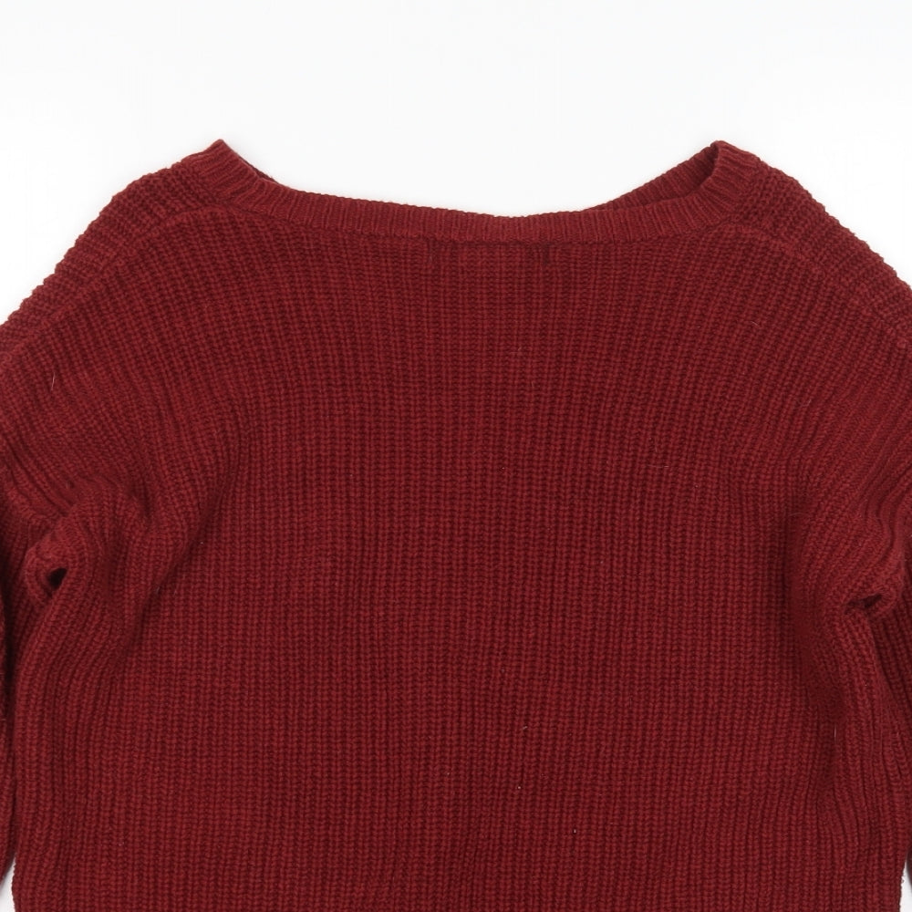 FOREVER 21 Womens Red   Pullover Jumper Size M