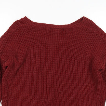 FOREVER 21 Womens Red   Pullover Jumper Size M