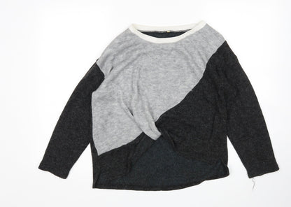 Womens UK Size M Preworn Grey Pullover Jumper