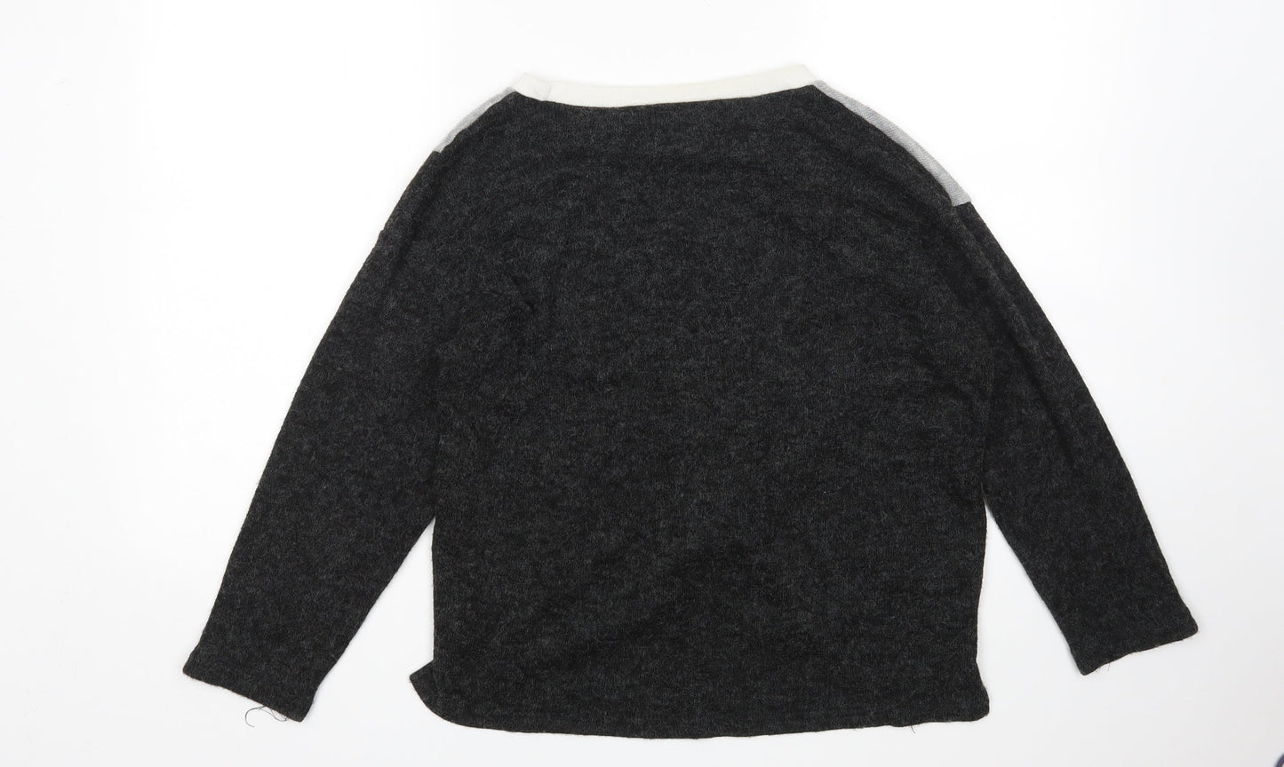 Womens UK Size M Preworn Grey Pullover Jumper