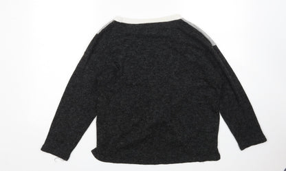 Womens UK Size M Preworn Grey Pullover Jumper