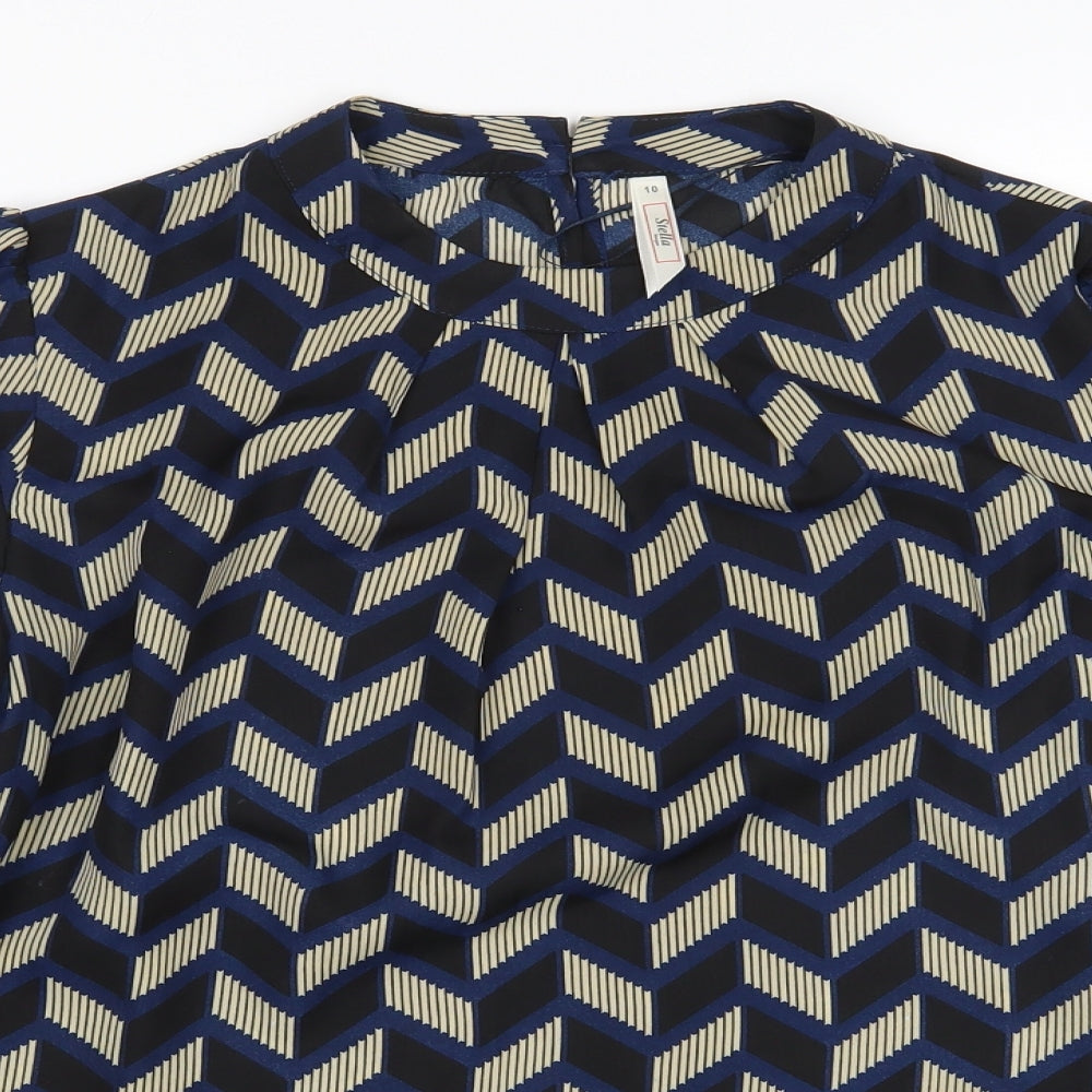 Womens UK Size 10 Stella Morgan Multicoloured Basic Blouse