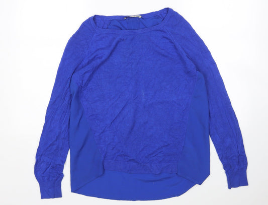 Womens UK Size S Oasis Blue Pullover Jumper