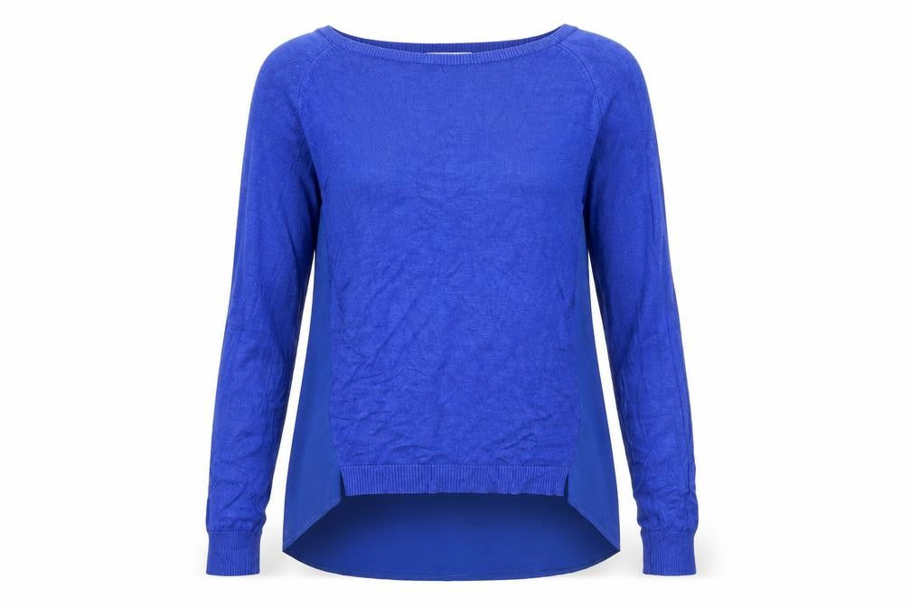 Womens UK Size S Oasis Blue Pullover Jumper