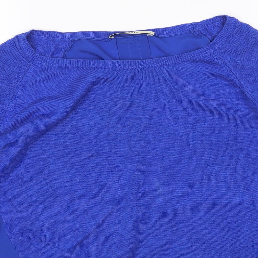 Womens UK Size S Oasis Blue Pullover Jumper