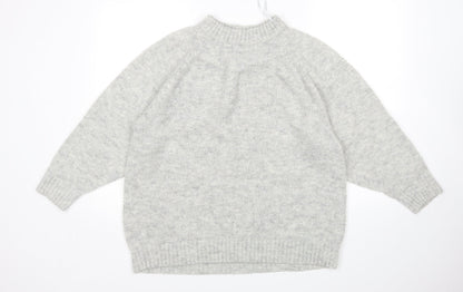 Womens UK Size M New Look Grey Pullover Jumper
