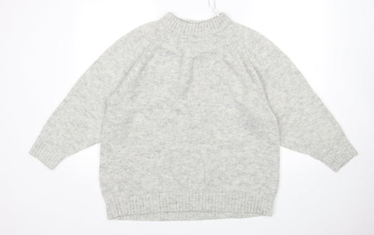 Womens UK Size M New Look Grey Pullover Jumper