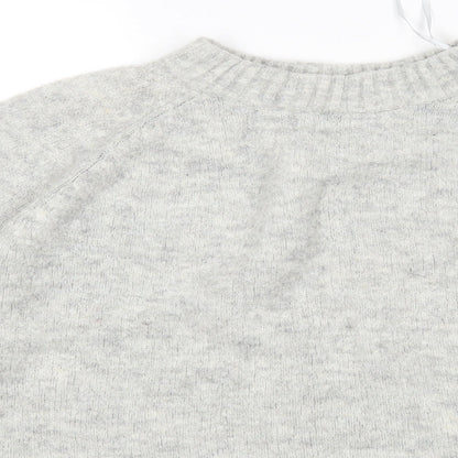 Womens UK Size M New Look Grey Pullover Jumper