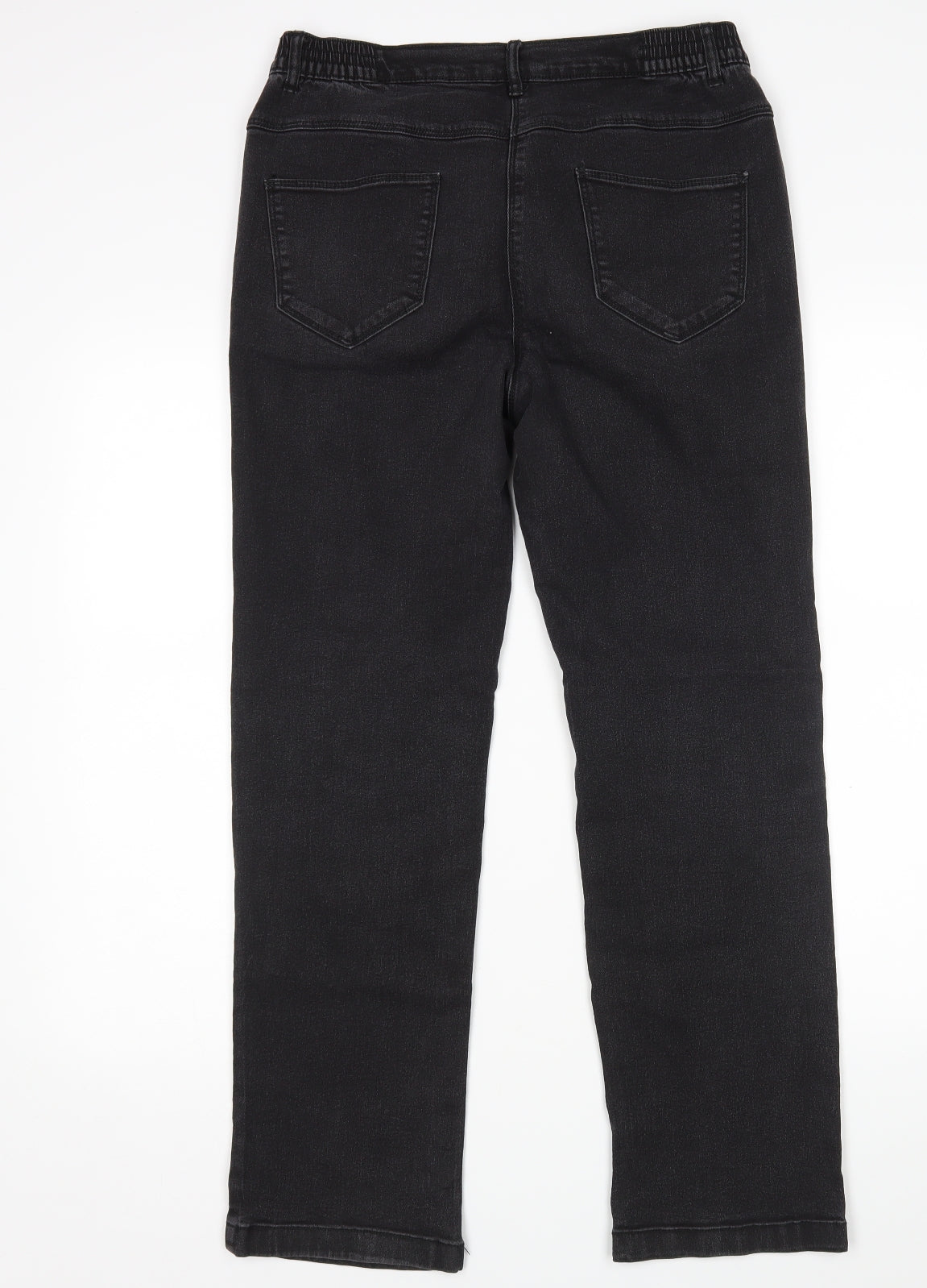 Prewron Womens Black   Straight Jeans Size 12 L28 in