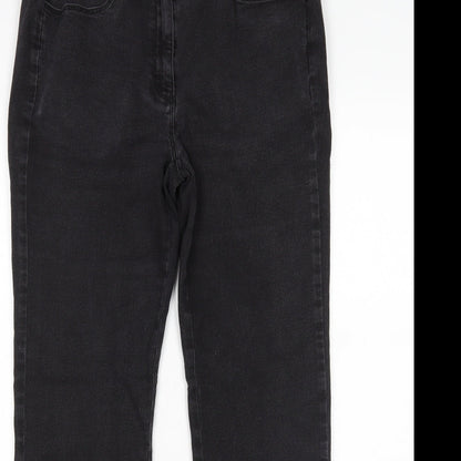 Prewron Womens Black   Straight Jeans Size 12 L28 in