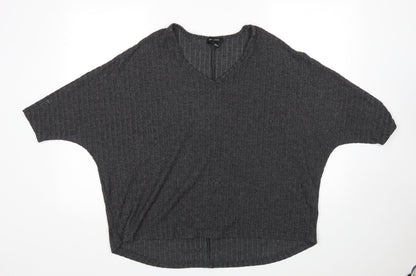 Womens UK Size M New Look Grey Pullover Jumper