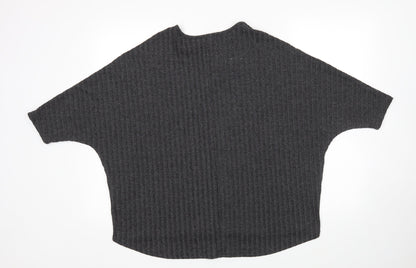 Womens UK Size M New Look Grey Pullover Jumper