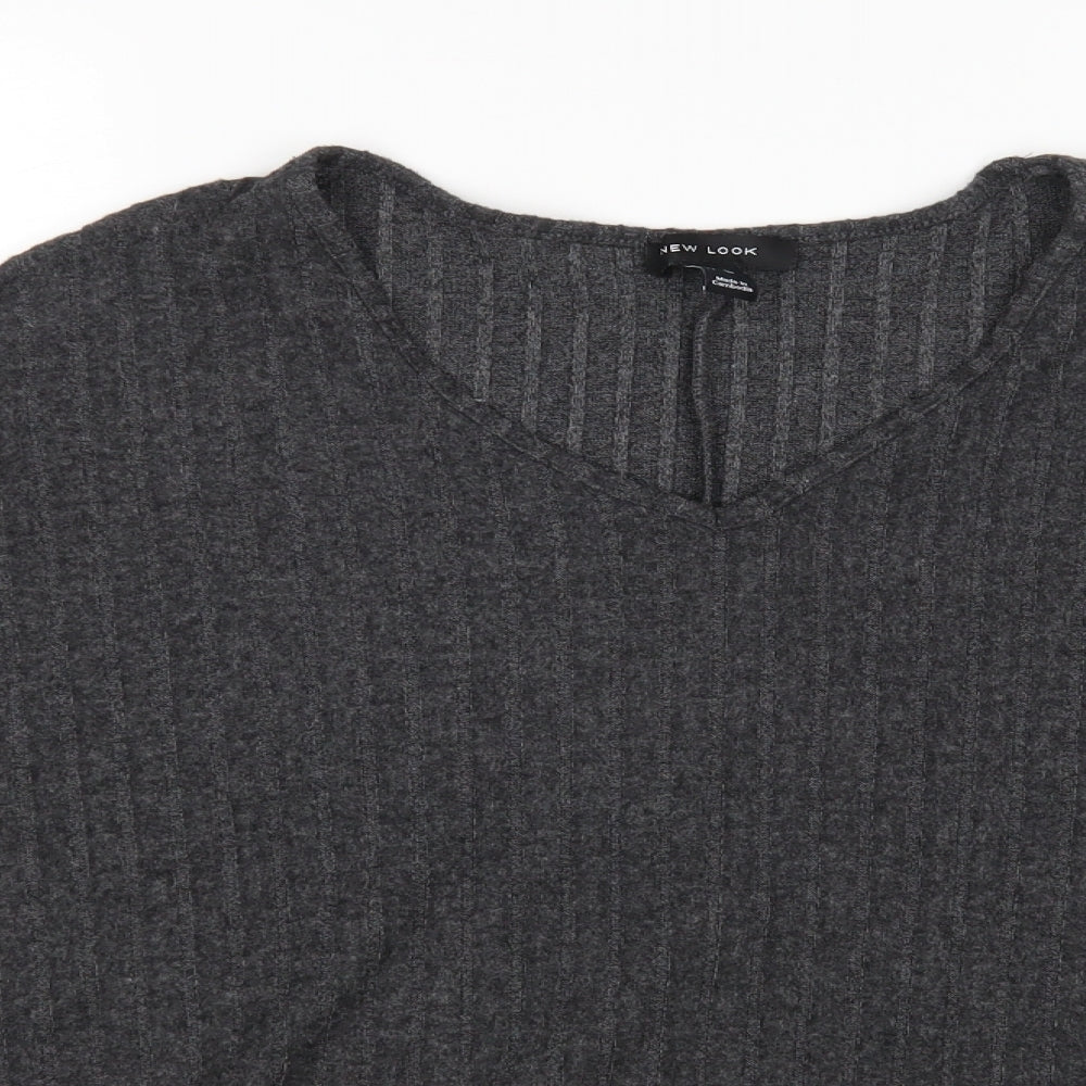 Womens UK Size M New Look Grey Pullover Jumper