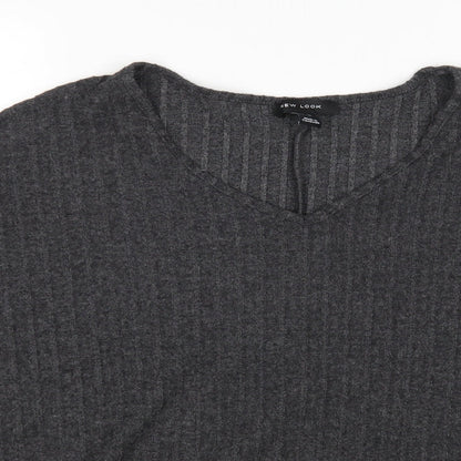 Womens UK Size M New Look Grey Pullover Jumper