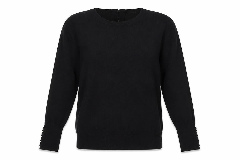 Womens UK Size L Savida Black Pullover Jumper