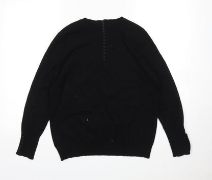 Womens UK Size L Savida Black Pullover Jumper