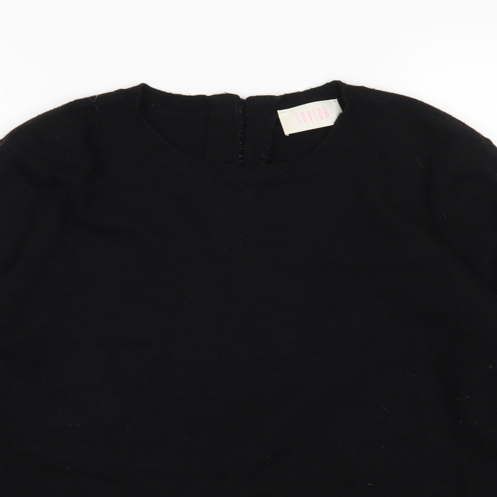 Womens UK Size L Savida Black Pullover Jumper