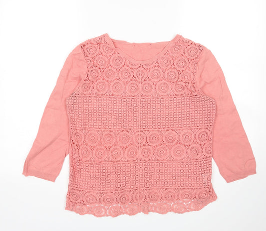 George Womens Pink   Pullover Jumper Size 12
