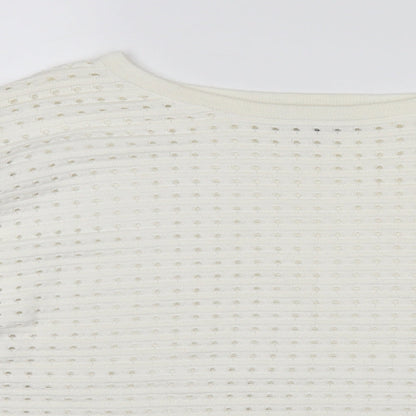 Womens UK Size 14 NEXT White Pullover Jumper