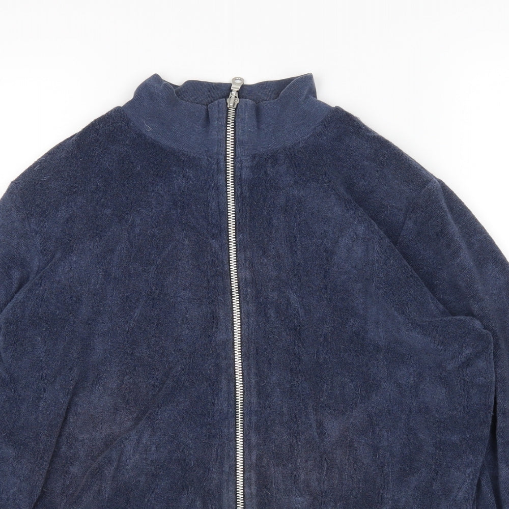 Per Una Womens Blue   Full Zip Sweatshirt Size 14