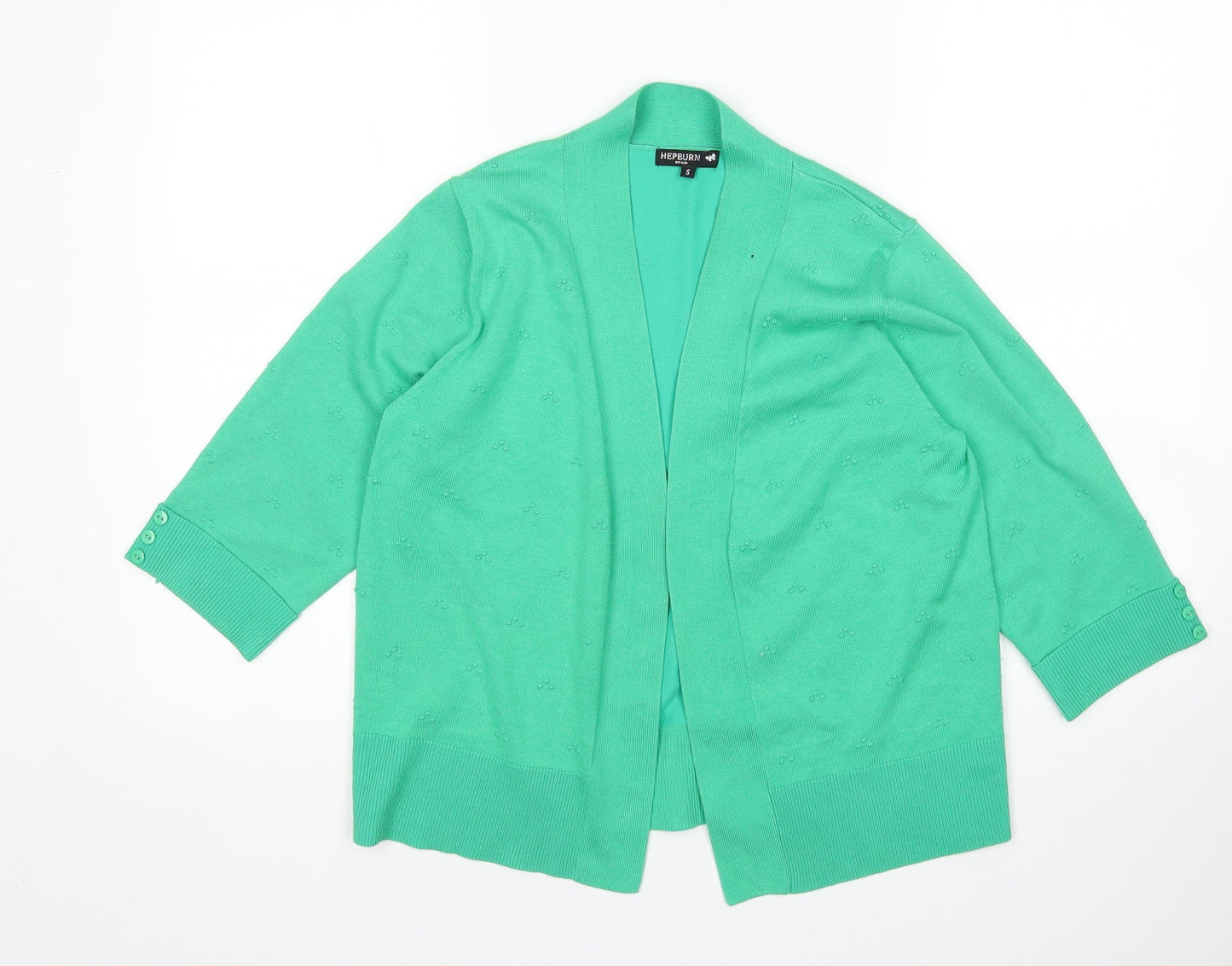 Womens UK Size S Hepburn Green Cardigan Jumper