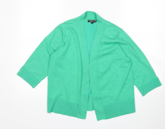 Hepburn Womens Green   Cardigan Jumper Size S