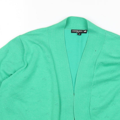 Womens UK Size S Hepburn Green Cardigan Jumper