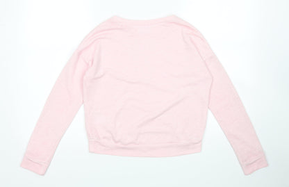 H&M Girls Pink   Pullover Sweatshirt Size 11-12 Years