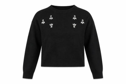Womens UK Size XS H&M Black Pullover Jumper