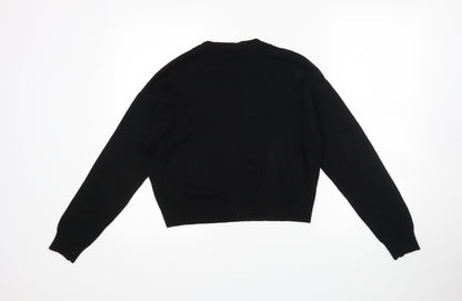 Womens UK Size XS H&M Black Pullover Jumper